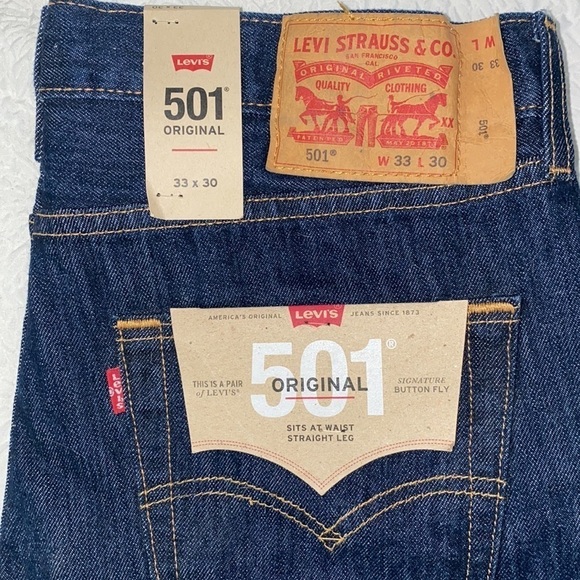 LEVI'S 501 ORIGINAL FIT MEN'S JEANS - Picture 4 of 11